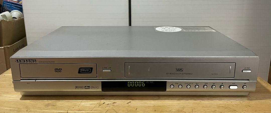 삼성 콤보 비디오 플레이어 VHS 플레이어 상태 좋은 제품 팝니다 DVD 는 안됨. 이미지