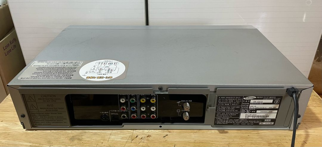 삼성 콤보 비디오 플레이어 VHS 플레이어 상태 좋은 제품 팝니다 DVD 는 안됨. 이미지