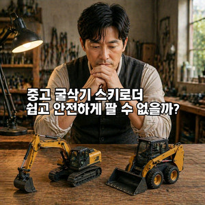 내 장비 쉽고 안전하게 팔기 굴삭기 스키로더 매입 문의 매각 상담 이미지