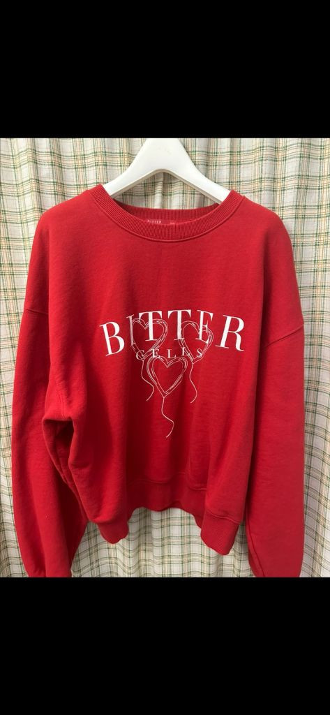 새상품] 비터셀즈(BITTER CELLS) 하트 맨투맨 (기모X) 이미지