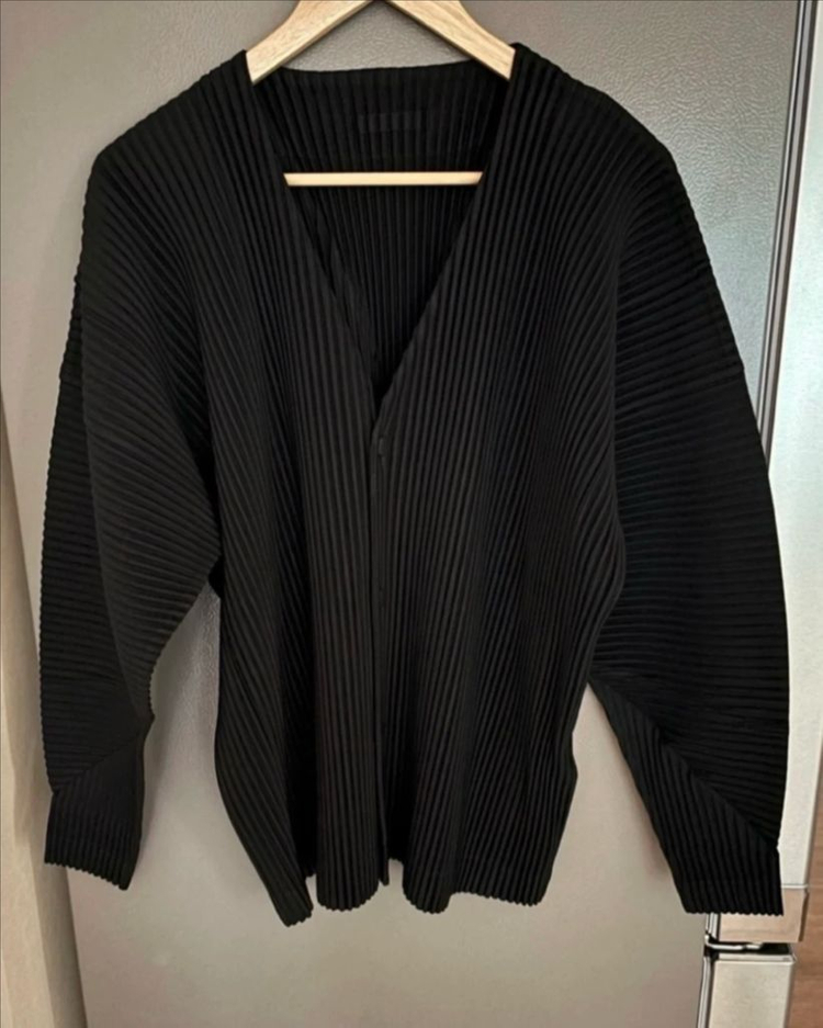 (새제품)옴므플리세 Cardigan Black 사이즈 2 이미지