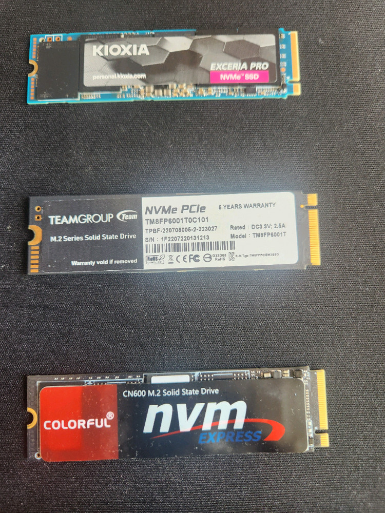 ddr4 램,ddr5 램, ssd 500기가,1테라,ssd 2테라 이미지