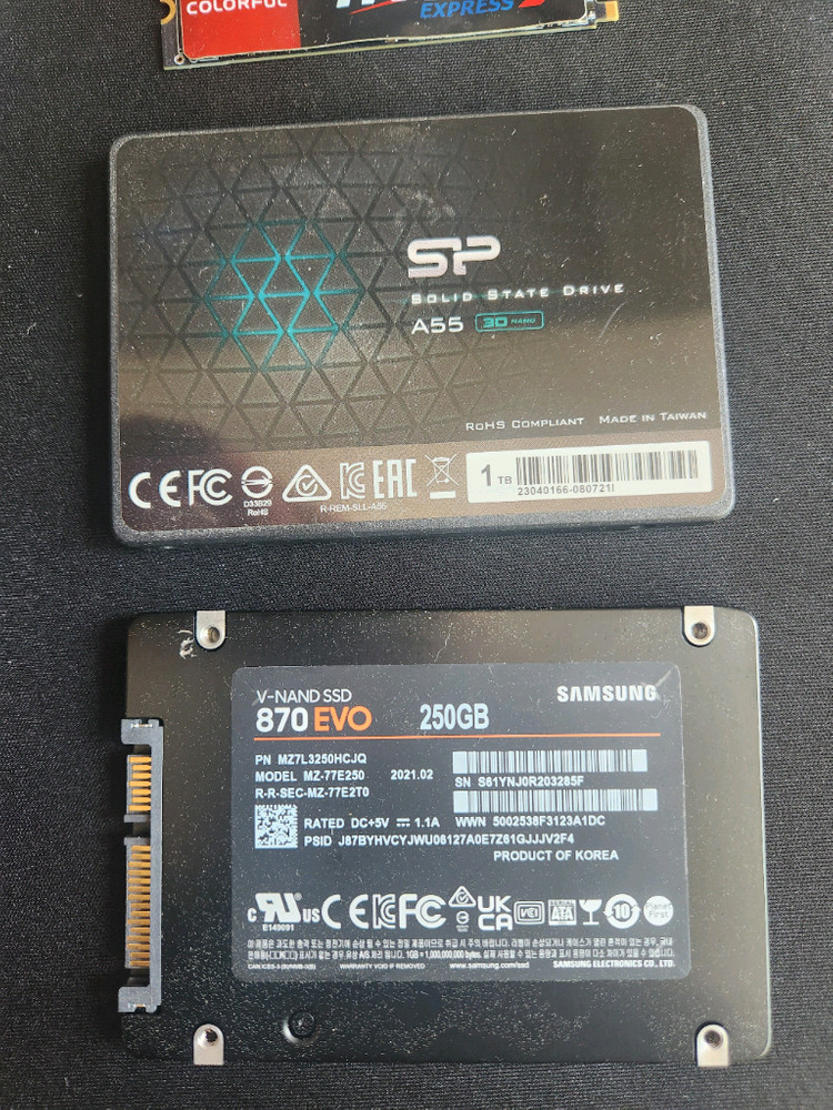 ddr4 램,ddr5 램, ssd 500기가,1테라,ssd 2테라 이미지