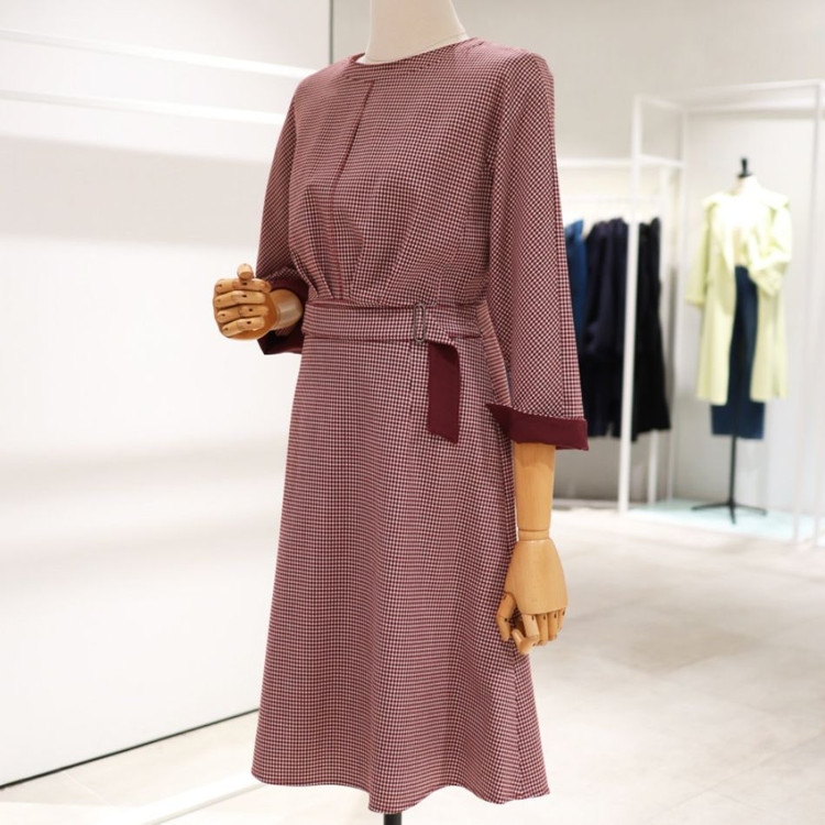 잇미샤(it michaa) 벨티드 체크원피스 55 이미지