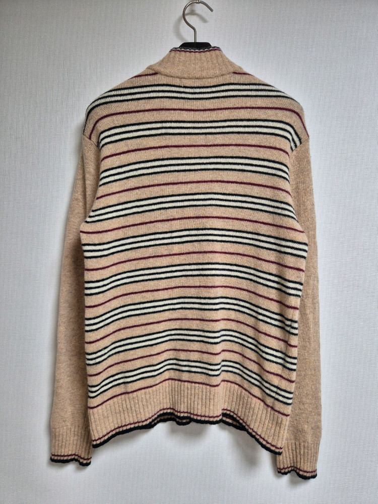 버버리 블루라벨 김상혁 노바 스트라이프 울 니트짚업 L(100) 이미지