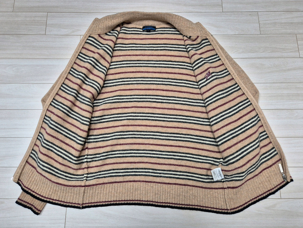 버버리 블루라벨 김상혁 노바 스트라이프 울 니트짚업 L(100) 이미지