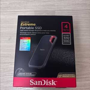미개봉 SanDisk Extreme Portable 4TB 외장하드 이미지