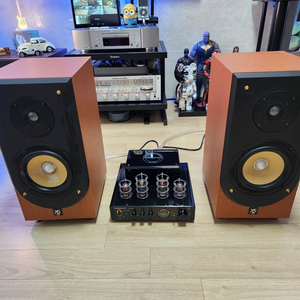 진공관 엠프 + 북쉘프 스피커 오디오 셋트 판매. 이미지