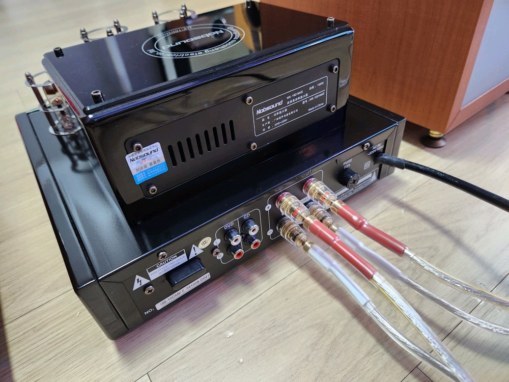 진공관 엠프 + 북쉘프 스피커 오디오 셋트 판매. 이미지