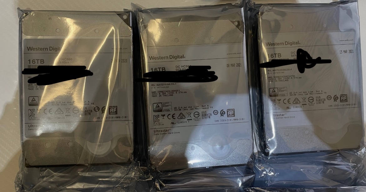 4TB 12TB 16TB 하드디스크 팝니다 이미지