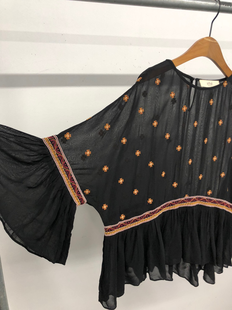 아떼 바네사브루노 에스닉 시스루 블라우스 36 이미지