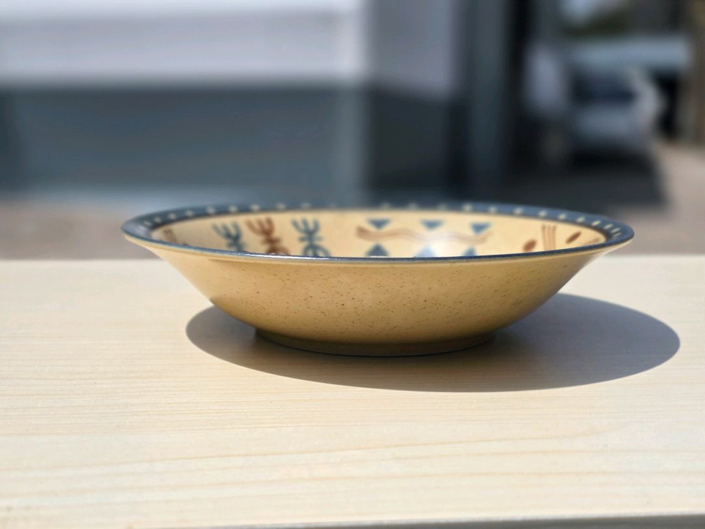 일본 도자기 접시 이치야마(Ichiyama) Day&Night 시리즈 빈티지접시 핸드메이드 이미지