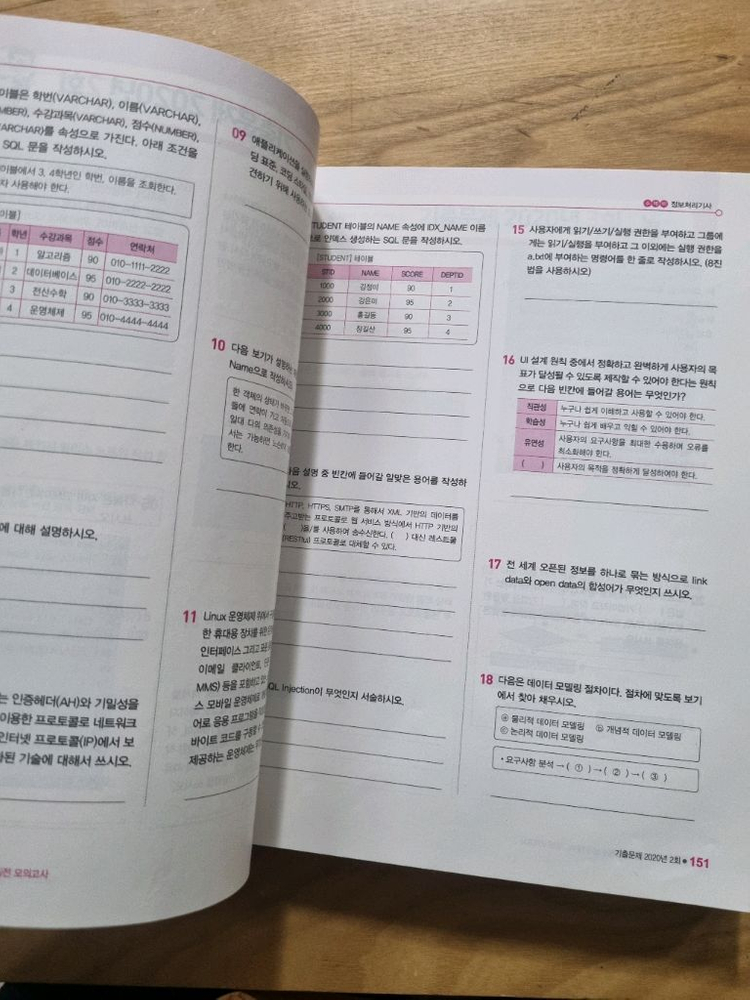 정보처리기사 실기 교재 이미지