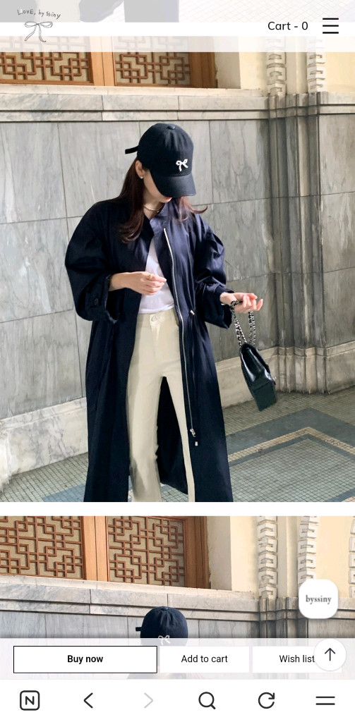 바이씨니 마론롱야상 이미지