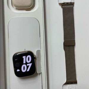 애플워치10티타늄 42mm 밀레니즈구성 풀셋 셀룰러 이미지