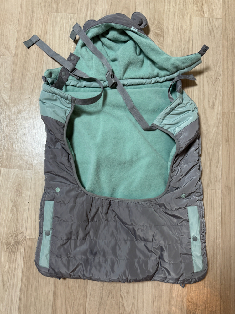 에르고 아기띠+방한워머 팔아요 이미지