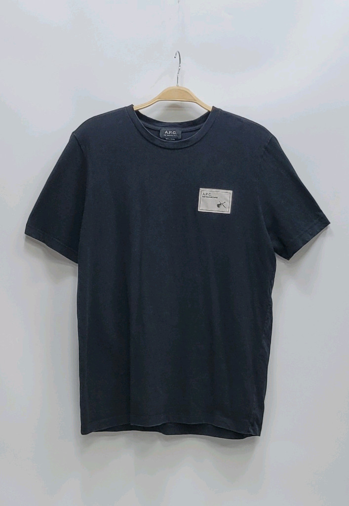 A.P.C. 20SS 아페쎄 뮤지엄 박스 로고 반팔 티셔츠 / 남 L 블랙 이미지