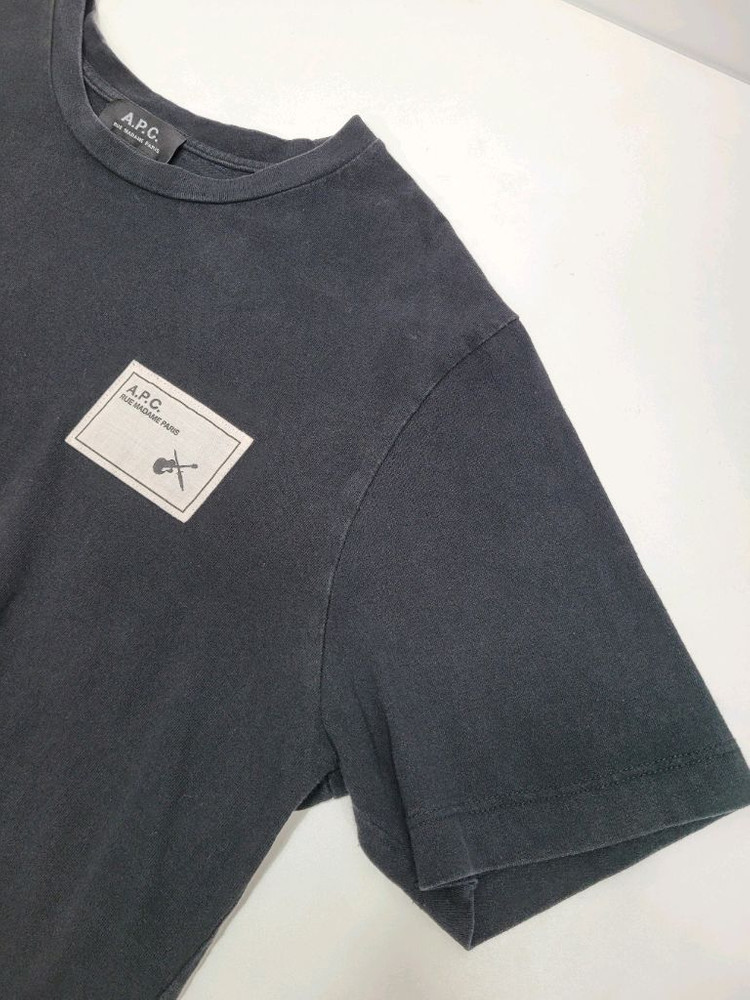 A.P.C. 20SS 아페쎄 뮤지엄 박스 로고 반팔 티셔츠 / 남 L 블랙 이미지