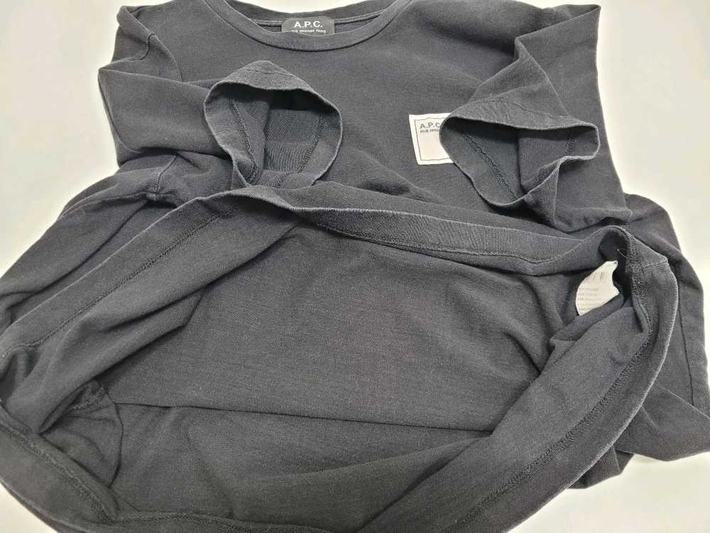 A.P.C. 20SS 아페쎄 뮤지엄 박스 로고 반팔 티셔츠 / 남 L 블랙 이미지