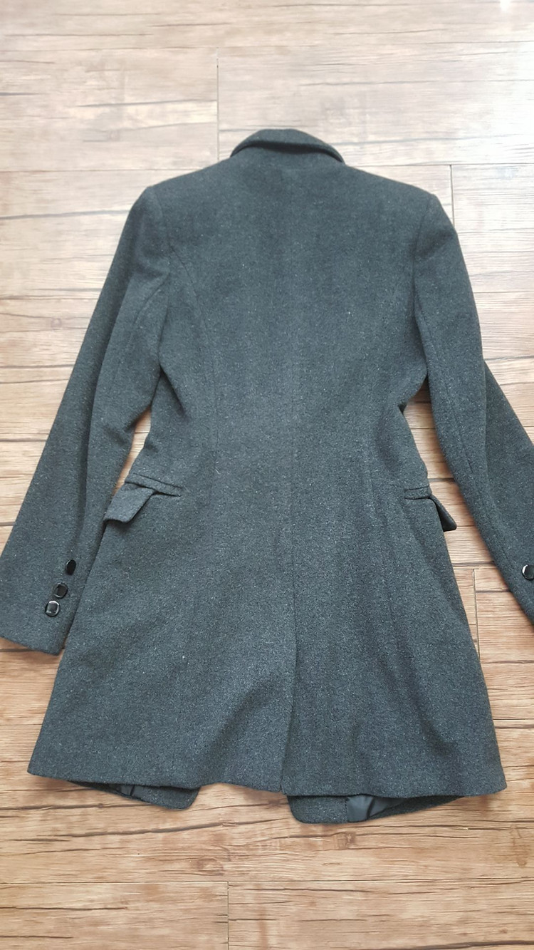 여성 55 66 코트 반코트 롱코트 캐시미어 모직 이미지