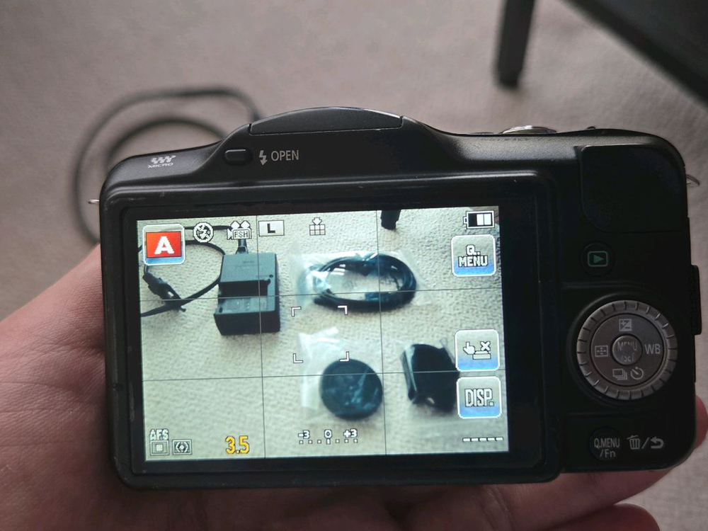 파나소닉 루믹스 GF3 블랙 미러리스 카메라 이미지