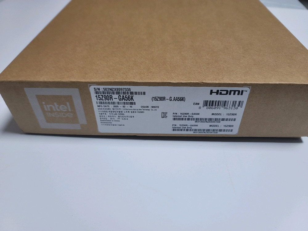 LG 그램 15Z90R 풀박 노트북 이미지