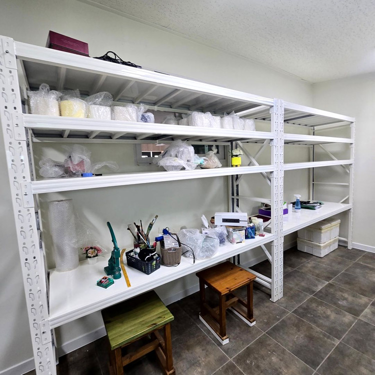 철제선반 창고랙 진열용랙 창고용랙 매장랙 고릴라랙 무볼트 선반 앵글 이미지