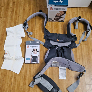 에르고베이비360 쿨에어매쉬+전용 침받이+신생아패드+베이비머핀 워머2개 일괄 팔아요 이미지