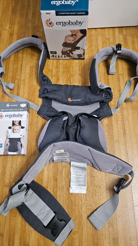 에르고베이비360 쿨에어매쉬+전용 침받이+신생아패드+베이비머핀 워머2개 일괄 팔아요 이미지