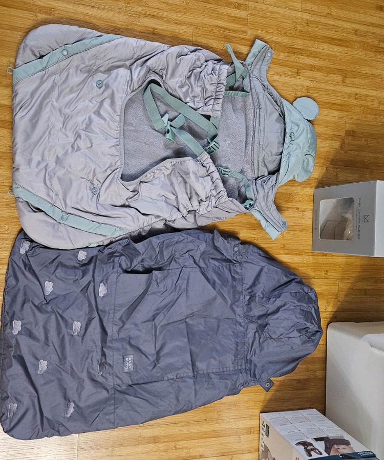 에르고베이비360 쿨에어매쉬+전용 침받이+신생아패드+베이비머핀 워머2개 일괄 팔아요 이미지