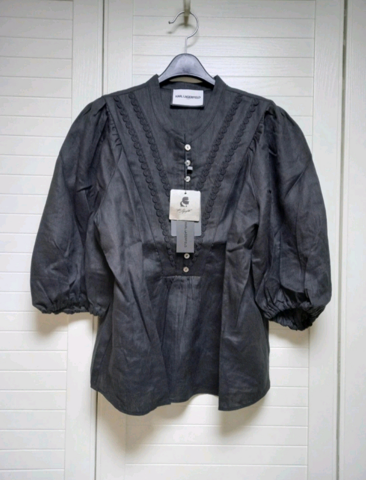 칼라거펠트 프렌치린넨100 블라우스(66) ㅡ새상품 이미지