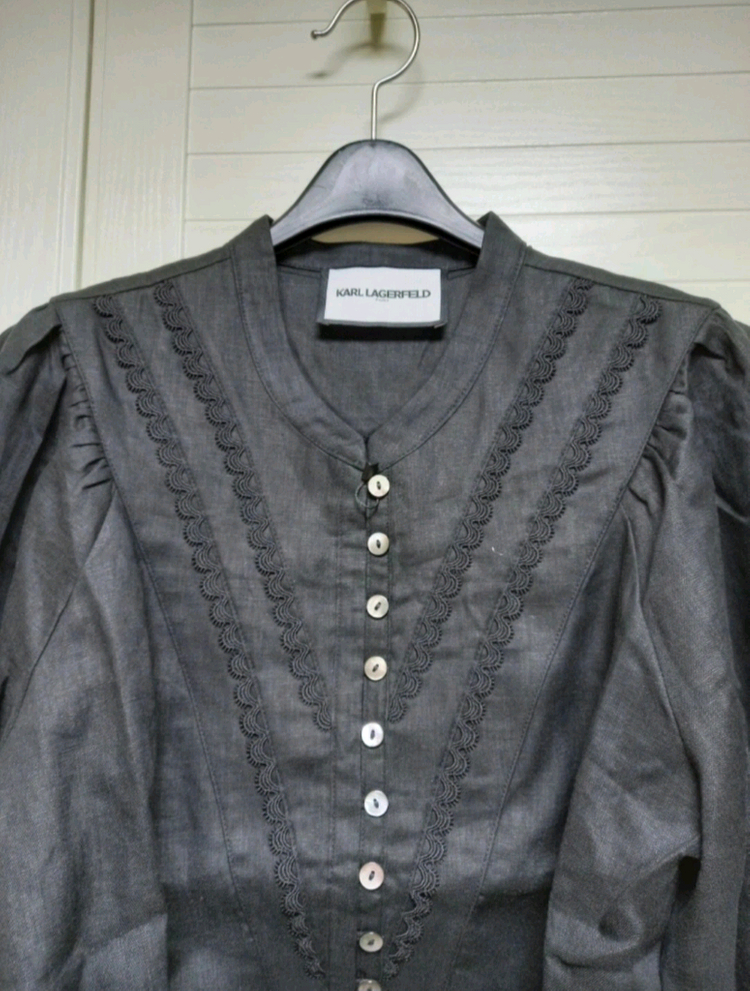 칼라거펠트 프렌치린넨100 블라우스(66) ㅡ새상품 이미지