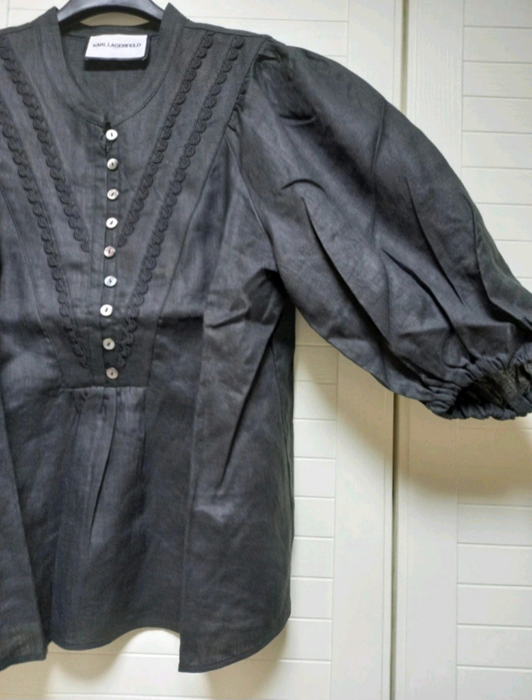 칼라거펠트 프렌치린넨100 블라우스(66) ㅡ새상품 이미지