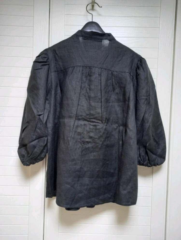 칼라거펠트 프렌치린넨100 블라우스(66) ㅡ새상품 이미지