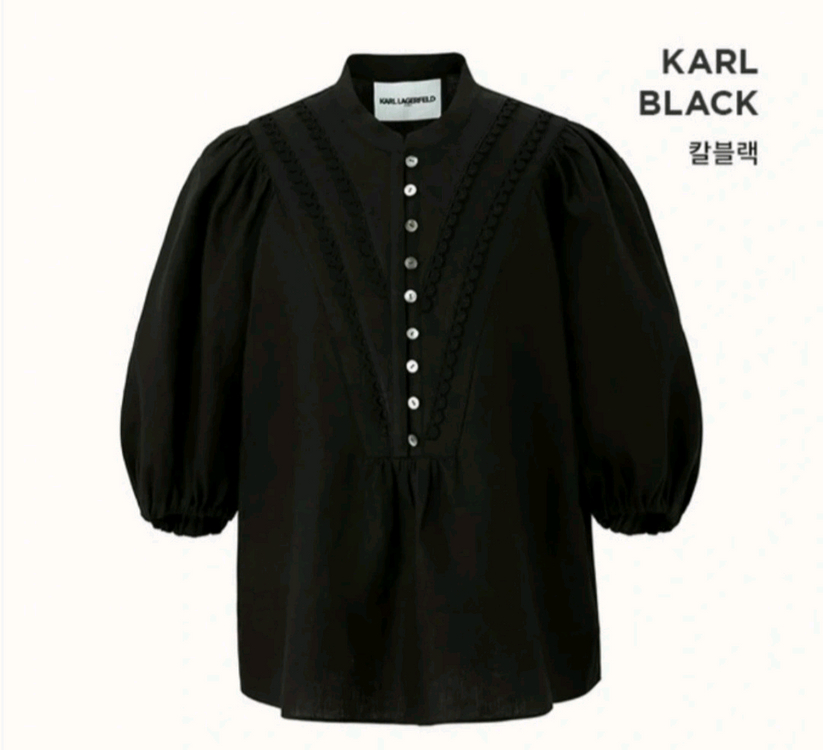 칼라거펠트 프렌치린넨100 블라우스(66) ㅡ새상품 이미지