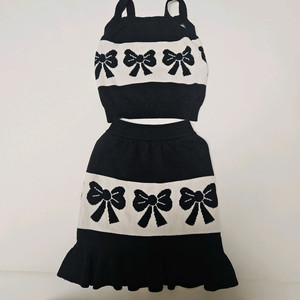 리미떼두두 니트조끼스커트 세트s 이미지