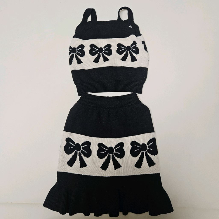 리미떼두두 니트조끼스커트 세트s 이미지