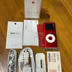 애플 아이팟 나노 4GB 레드 미품셋트 이미지