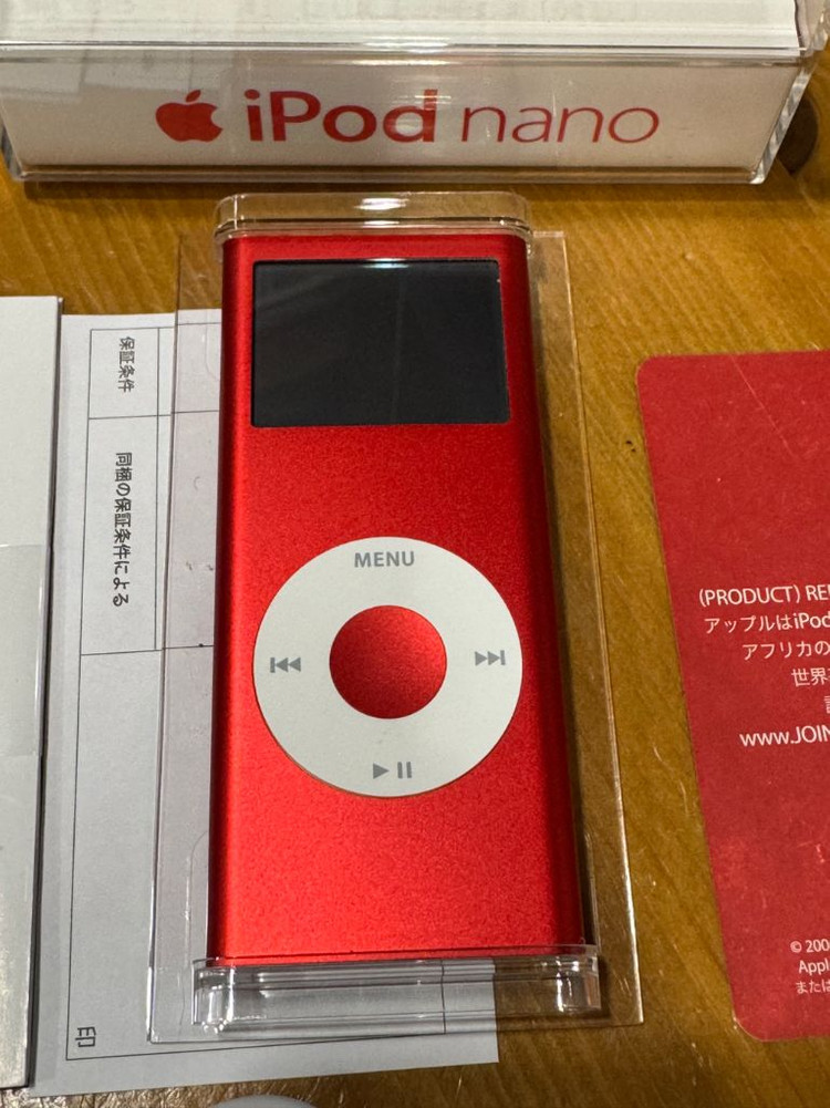 애플 아이팟 나노 4GB 레드 미품셋트 이미지