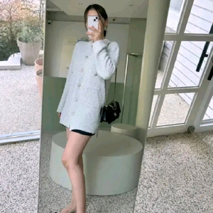 소미타 메탈 버튼 가디건 자켓 - 민트 이미지