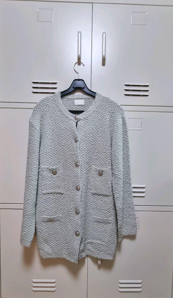 소미타 메탈 버튼 가디건 자켓 - 민트 이미지