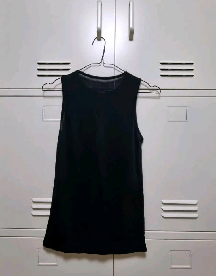 르네제이 시스루 롱 나시 가디건 세트 - 블랙 이미지