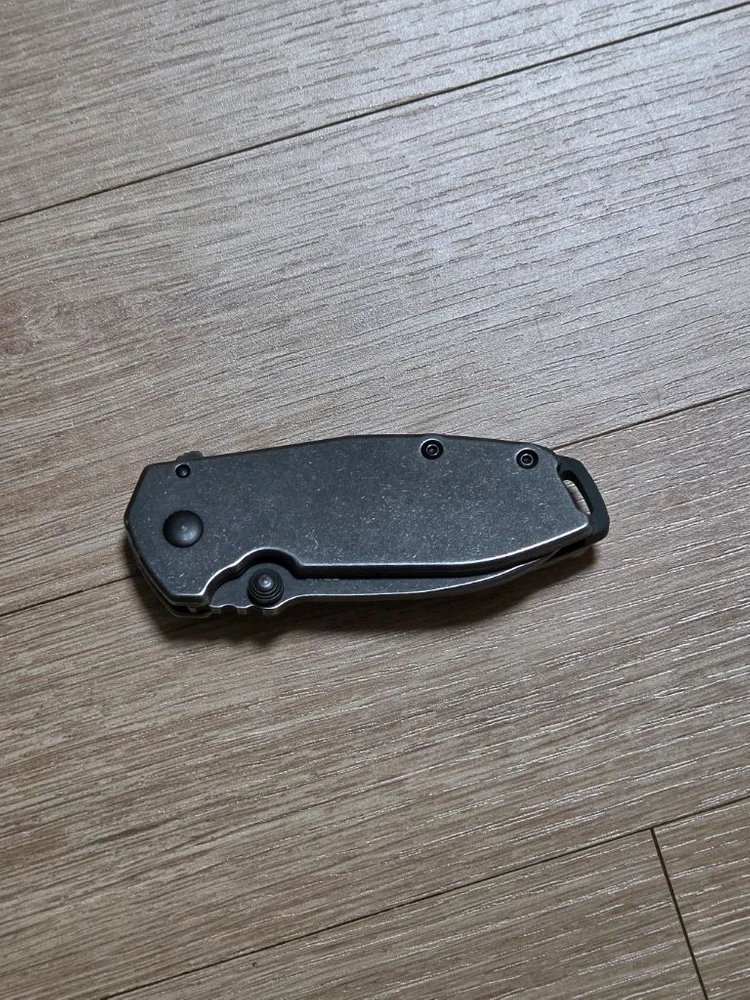 crkt 스퀴드 반자동 폴딩 나이프 이미지