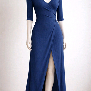 플리츠 롱롱 랩원피스 55-66 이미지