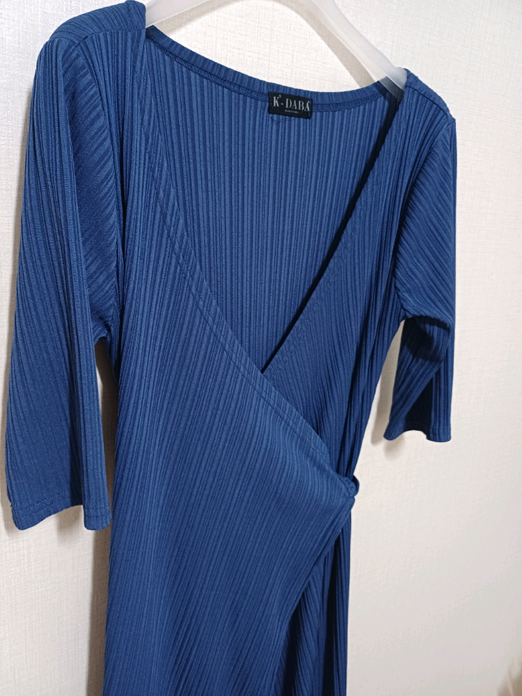 플리츠 롱롱 랩원피스 55-66 이미지