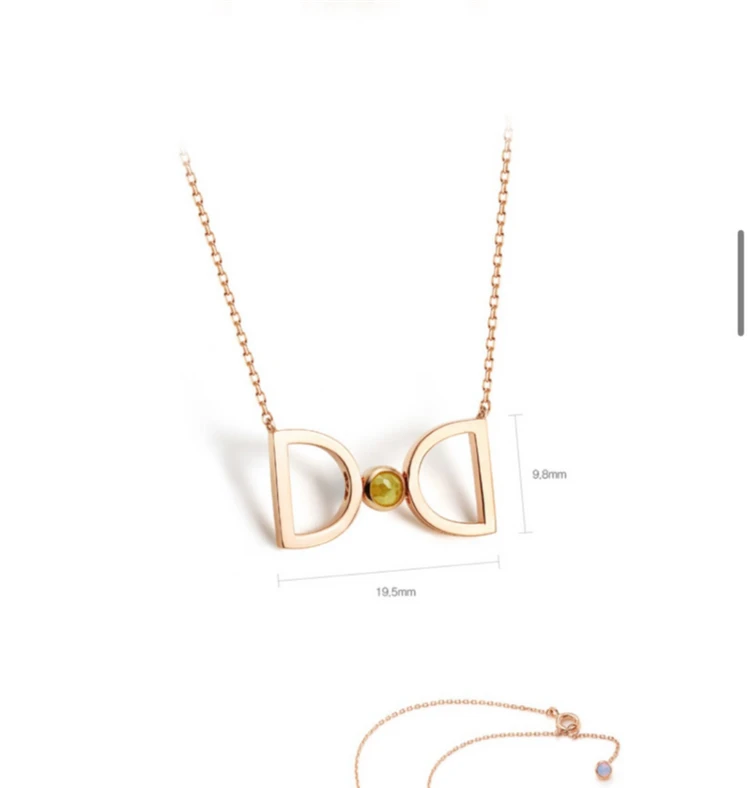 디디에두보 14k 드봉디디 목걸이 다이아몬드 JDRNRPS124C 이미지
