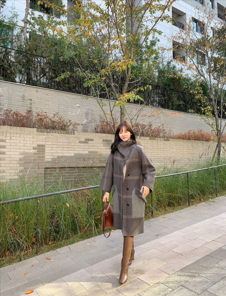 r2w check cashmere coat 레투 캐백 코트 캐시미어 100 이미지