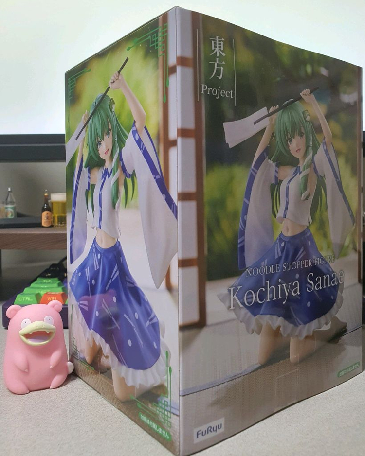 (미개봉)후류 동방 프로젝트 누들 스토퍼 피규어 코치야 사나에 이미지