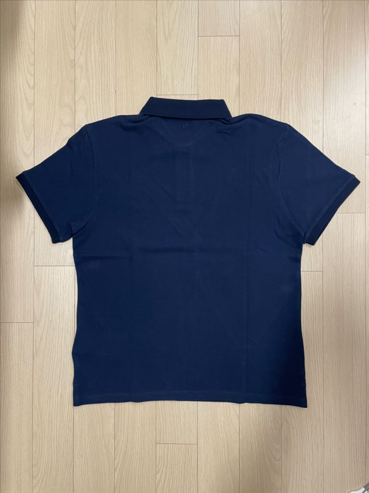 [시착 1회] 아미 ami 스몰하트로고 코튼 폴로 반팔셔츠 나이트블루 L 이미지