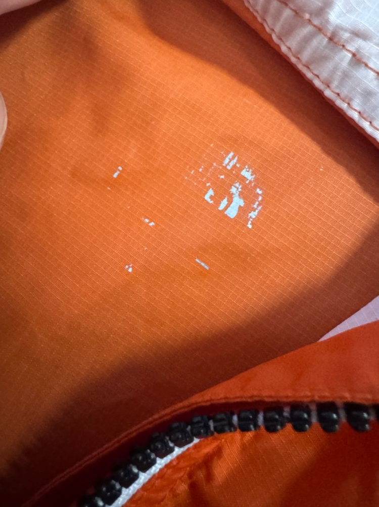 여성 노스페이스 컬러 블록 가벼운 나일론 후드 바람막이 S 이미지